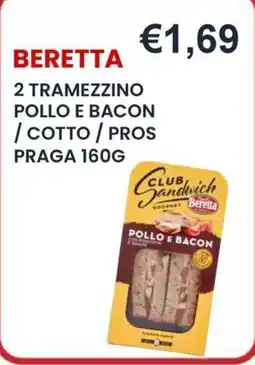 Caramico Club Sandwich Gourmet Beretta Pollo e Bacon offerta