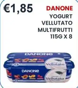 Caramico Danone yogurt vellutato multifrutti offerta