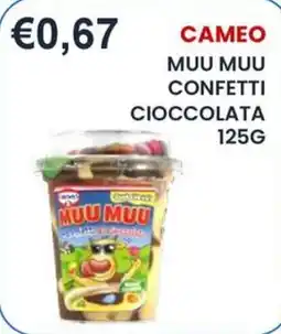 Caramico Cameo muu muu confetti cioccolata offerta