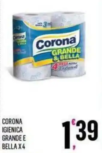 Corona igienica grande e bella