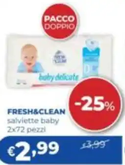 Acqua & Sapone Fresh&clean salvetette baby offerta