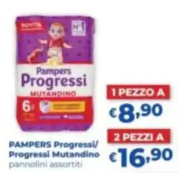 Acqua & Sapone Pampers Progressi Mutandino offerta