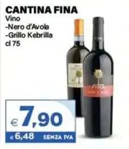 Boningros Cash and Carry Cantina Fina Vino Nero d'Avola/Grillo Kebrilla offerta