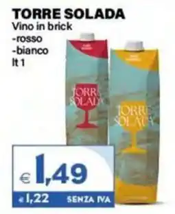 Boningros Cash and Carry Torre Solada Vino in brick rosso/bianco offerta
