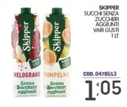Eurocash Skipper succhi senza zuccheri aggiunti offerta