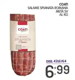 Eurocash Coati salame spianata romana offerta