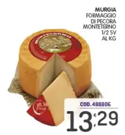 Eurocash Murgia formaggio di pecora Monteterno offerta