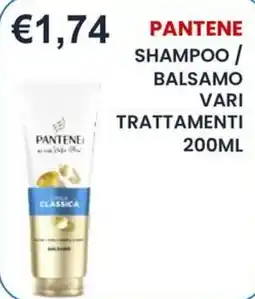 Caramico Pantene shampoo / balsamo vari trattamenti offerta