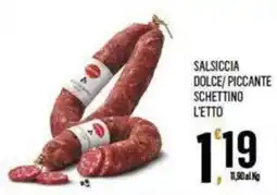 Vibian Salsiccia dolce/piccante schettino offerta