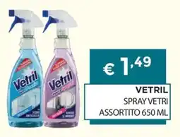 DB detersivi Vetril spray vetri offerta