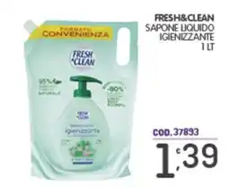 Eurocash Sapone liquido igienizzante Fresh & Clean offerta