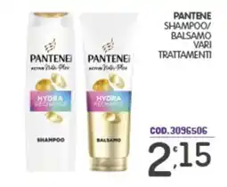 Eurocash Pantene shampoo/balsamo vari trattamenti offerta