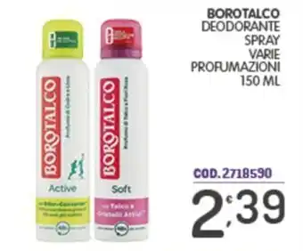 Eurocash Borotalco deodorante spray offerta