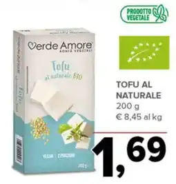 Todis Tofu al naturale Verde Amore offerta