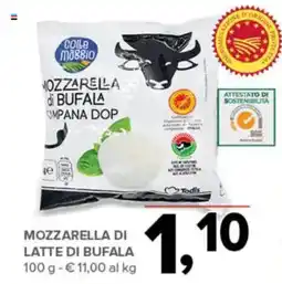 Todis Mozzarella di bufala Colle Mabbio offerta