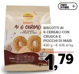 Todis Biscotti ai 6 cereali con crusca e fiocchi di mais offerta