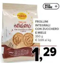Todis Frollini integrali con zucchero di canna e miele offerta