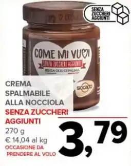 Todis Crema spalmabile alla nocciola senza zuccheri aggiunti offerta