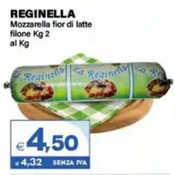 Boningros Cash and Carry Reginella Mozzarella fior di latte filone offerta