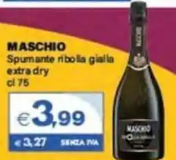 Boningros Cash and Carry Maschio Spumante ribolla gialla extra dry offerta