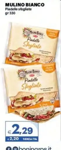Boningros Cash and Carry Mulino Bianco Piadelle Sfogliate offerta