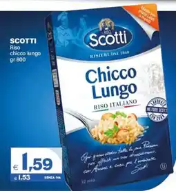 Boningros Cash and Carry Scotti Riso chicco lungo offerta