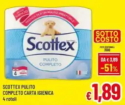 Famila Market Scottex pulito completo carta igienica offerta
