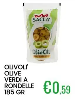 Sugros Sacla Olivoli' olive verdi a rondelle offerta
