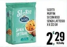 Vibian Muffin si con riso senza lattosio Scotti offerta