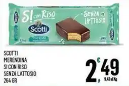 Vibian Scotti merendina si con riso senza lattosio offerta