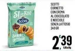 Vibian Scotti cornetto con crema al cioccolato e nocciole senza lattosio offerta