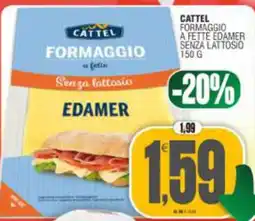 Vicino a te supermercati Cattel formaggio a fette edamer senza lattosio offerta