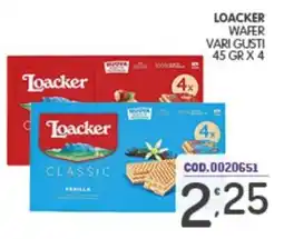 Eurocash Loacker Classic Vanilla offerta
