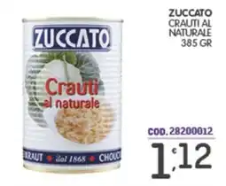 Eurocash Zuccato crauti al naturale offerta