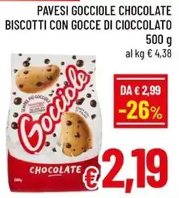 A&O Pavesi Gocciolè Chocolate offerta