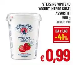 A&O Sterzing Vipiteno Yogurt intero offerta