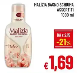 A&O Malizia bagno schiuma offerta