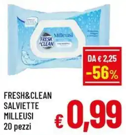 A&O Fresh&clean salviette milleusi offerta