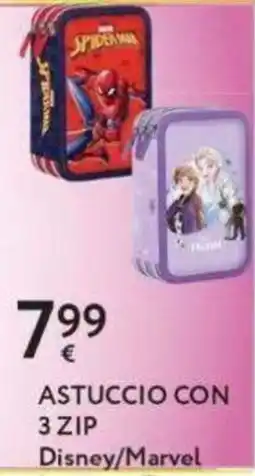 Le Mille Astuccio con 3 zip Disney/Marvel offerta