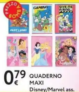 Le Mille Quaderno Maxi Disney/Marvel ass. offerta