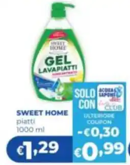 Acqua & Sapone Sweet Home gel lavapiatti offerta