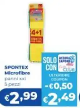 Acqua & Sapone Spontex Microfibra panni xdl offerta