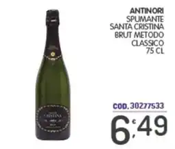 Eurocash Antinori spumante santa cristina brut metodo classico offerta