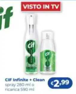 Acqua & Sapone CIF Infinite + Clean offerta