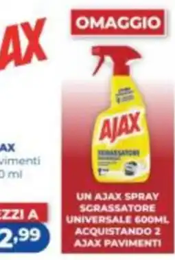 Acqua & Sapone Ajax spray sgrassatore universale offerta