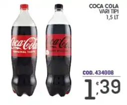Eurocash Coca Cola vari tipi offerta
