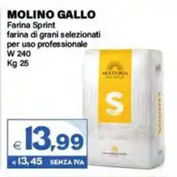 Boningros Cash and Carry Molino Gallo Farina Sprint farina di grani selezionati per uso professionale offerta