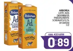 Eurocash Arborea latte parzialmente scremato offerta