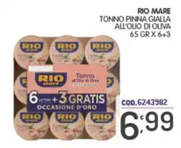 Eurocash Rio mare Tonno pinna gialla all'olio di oliva offerta