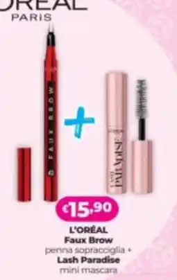 Acqua & Sapone L'ORÉAL Faux Brow penna sopracciglia + Lash Paradise mini mascara offerta